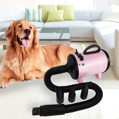 Professional 2800W Dog Hair Dryer Grooming Blaster Low Noise 3 Nozzles