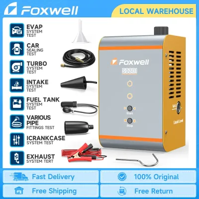Foxwell SD201 12V Car Smoke Leak Tester EVAP System Test Fuel Pipe ...