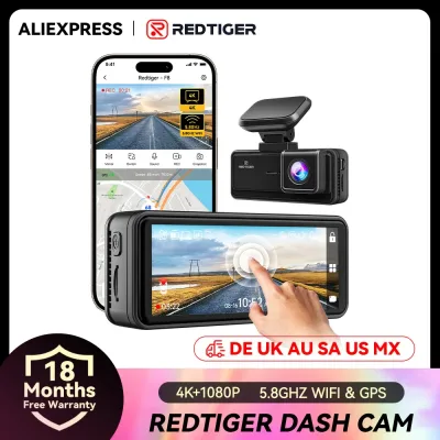 REDTIGER F8 4K Dash Cam with GPS and WiFi