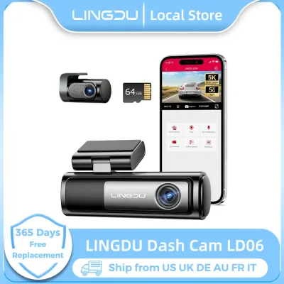 LINGDU LD06 Dash Cam 5K Car DVR 5.8Ghz WiFi GPS Support BT Voice Control Dash Car Camera 24H Parking Monitor WDR Night V
