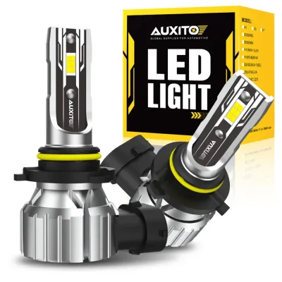 Auxito 2Pcs 9006 HB4 LED Bulb Car Headlight Fog Lights H8 H9 H11 H1...