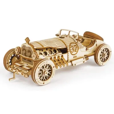 Robotime Rokr Classic Car 3D Wooden Puzzle Train Army Jeep Heavy Tr...