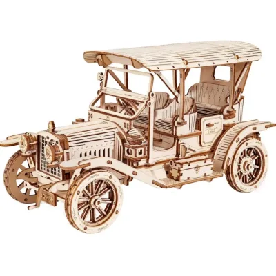 Robotime Rokr Classic Car 3D Wooden Puzzle Montessori Toys Vintage ...