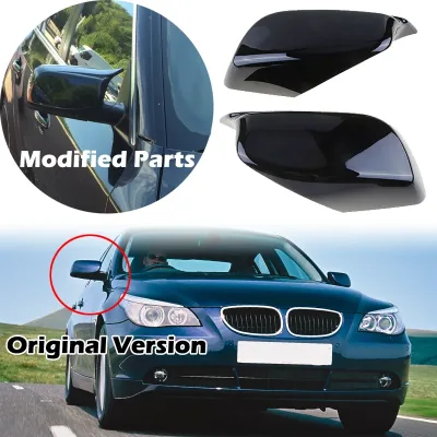 Rhyming Car Rearview Mirror Cover Side Mirror Cap Fit for BMW 5 Ser...