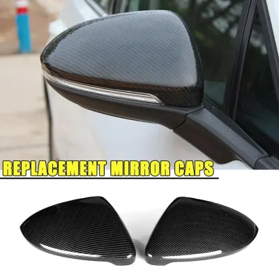 Carbon Fiber Pattern Rearview Mirror Cap Wing Side Mirror Cover for...