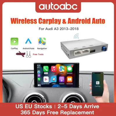 Wireless CarPlay Android Auto Interface for Audi A3 A4 A5 Q2 Q7 Q5L...