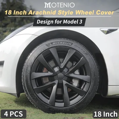 Tesla Model 3 18-Inch Arachnid Wheel Cover Hub Caps Set of 4