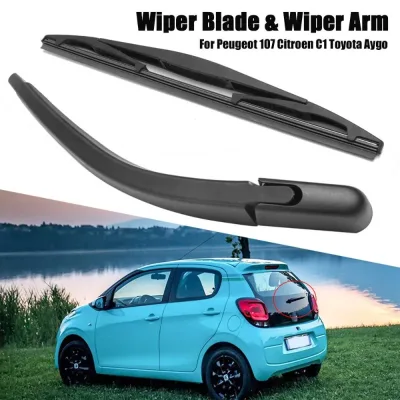 Windscreen Rear Wiper Blade & Arm Set Fit for Peugeot 107 Citroen C...