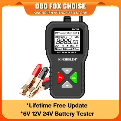 BM550 Car Battery Tester 6V 12V 24V 100 to 2000 CCA Battery Analyzer 12 Volts Battery Tools Battery System Detect PK KW2