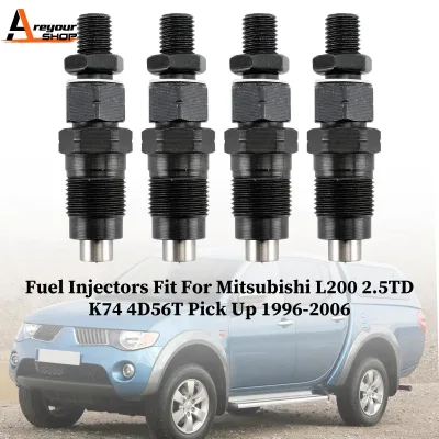 Areyourshop 4PCS Fuel Injectors MD196607 for Mitsubishi L200 L400 Pick Up Diesel 105148-1311 Car Accessories