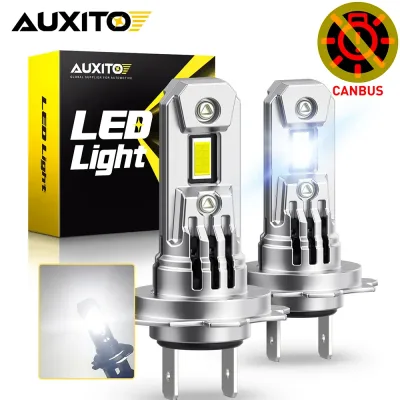 Auxito 2Pcs Canbus H7 LED Bulb Headlight 100W 20000LM Turbo 1:1 Min...