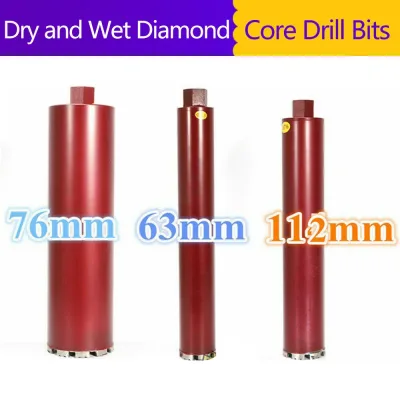 Diamond Core Drill Bit Dry/Wet Concrete Core Bit Drilling Tool 63/76/112MM Havy-duty For Concrete Brick