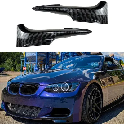 For BMW 3 Series E92 E93 M-Tech 2006-2009 Coupe 2-Door Front Bumper Side Splitter Cover Car Air Vent Intake Lower Spoile image 1