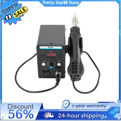 700W Hot Air Rework SMD Soldering Station With Heat Gun Set Temperature LED Screen Display For Electronics Repairs