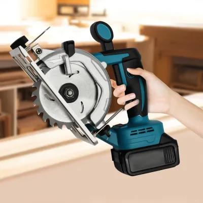 Brushless Chainsaw 0-45° Bevel Cutting Cordless Electric Circular S...