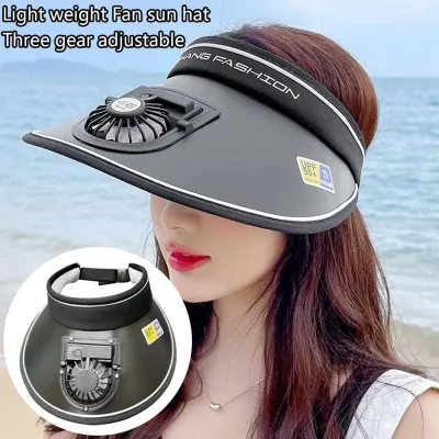 USB Rechargeable Fan Cooling Hat for Outdoor Sport and Fishing