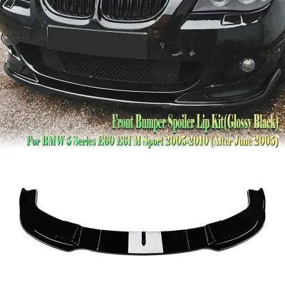 For BMW 5 Series E60 E61 M Sport 2005-2010 Front Bumper Spoiler Lip...