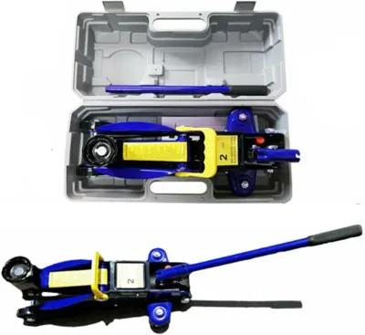 DayPlus Hydraulic Trolley Floor Jack Heavy Duty 2 Ton Low Profile Lifting for Car Van Garage Tyre Repair Change Tire Eme