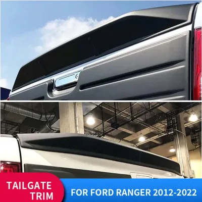 Ford Ranger 2012–2022 Tailgate Trim Rail Guard Protector Rear Cover