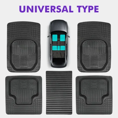 5pcs Universal Auto Car Floor Mats All-Weather TPE Foot Mats Pad Waterproof Tray Mat Interior Accessories For Ford Explo
