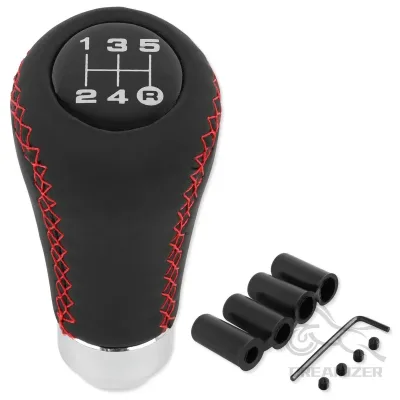 Universal 5-Speed PU Leather Gear Shift Knob for Manual Cars