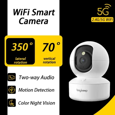 BoyKeep 3MP 5G/2.4GHz WiFi Indoor Home Security IP Smart Baby Monitor Camera Automatic Tracking 24/7 Video Surveillance  image 1