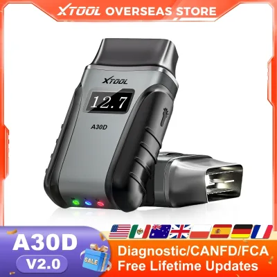 XTOOL Anyscan A30D OBD2 Scanner All System Diagnostic Tool Oil DPF SAS 19+Resets Code Reader with CAN FCA Lifetime Free  image 1