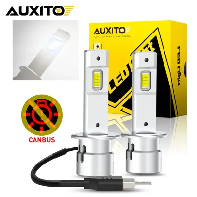Auxito 2Pcs H1 LED Headlight Bulbs CANBUS Lights Wireless High Powe...