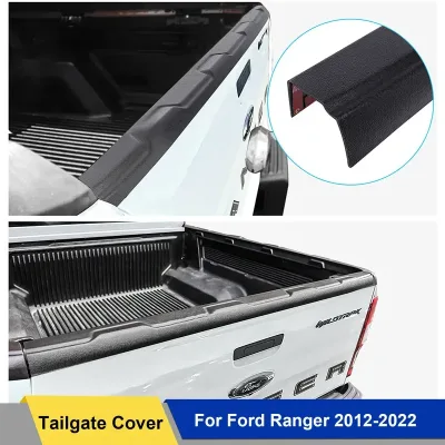 Tail Gate Truck Trim for Ford Ranger Wildtrak 2012 2013 2014 2015 2016 2017 2018 2019 2020 2021 2022  Load Bed Rail Prot