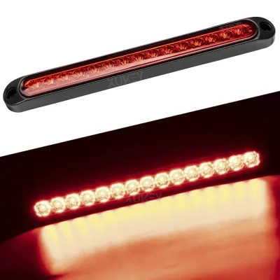 15LED Tail Light Strip Bar License Plate Strip Tail Brake Light Red Turn Signal Warning Light Lorry Truck Car Parts Acce image 1