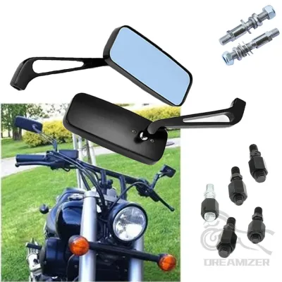 Custom Rectangle Wing Side Mirrors for Harley Davidson Sportster