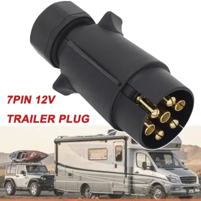 7 Pin 12V Electric Trailer Plug Durable Wiring Connector Adapter Towbar Caravan Boat Horse Box Trailer Lights Car Access image 1