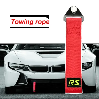 Bult+nut Towing Rope Trailer Tow Strap Racing Sport Car Tow Hook Hi...