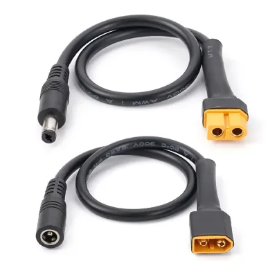 Solar Connection Line XT60 Male/Female Connector To DC5521 18AWG Power Cable Adaptor For Car Battery Charging Adapter Ca image 1