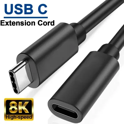 Type C Extended Cable USB C Male To Female Extension Charging Data Line for Laptop Tablet Phone High-speed Data Transfer image 1