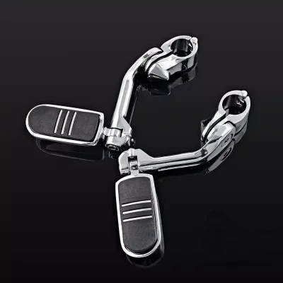 Adjustable Motorcycle Long Highway Pegs Engine Guard Foot Pegs Footrest For Harley Sportster Softail Electra Glide Road 