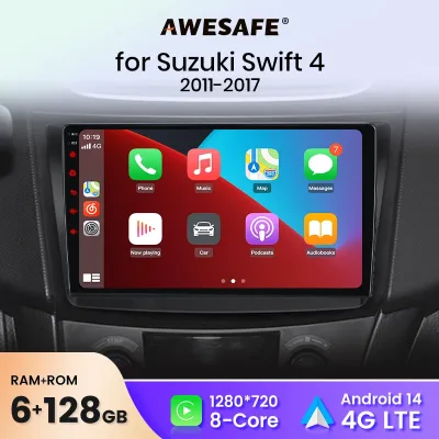 Awesafe Wireless CarPlay Android Auto Car Radio Stereo for Suzuki S...