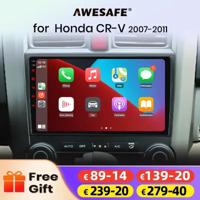 Awesafe Wireless CarPlay Android Auto Car Radio Stereo for Honda CR...