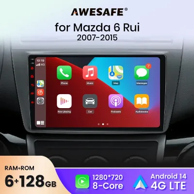 AWESAFE 9-inch Car Radio for Mazda 6 (2007-2012) image 1