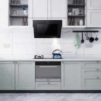 TopStrong 60cm Wall Mount Tempered Glass Stainless Steel Range Cooker Extractor Hood UKGV4760 image 1