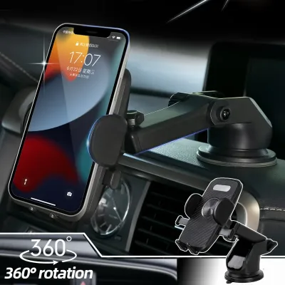XUKEY@ Auto-Lock Car Holder Phone Holders Clip Mount Mobile Cell Stand Dashboard Cradle For iPhone 13 12 Xiaomi Samsung 