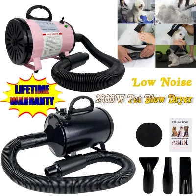 VickyHome Pet Dog Cat Grooming Hairdryers Professional 2800W Variable Speed Powerful Efficient Hair Fur Blower Dryer,3 N