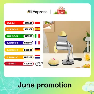 Rotary Cheese Grater Food Mills Grinder Vegetable Chopper Drum Blade Grinding Tool Set Kitchen Accessories