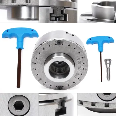 DHL M33 4-Jaw Self- Centering Jaw for Lathe Turning Knife High Quality Chuck image 1