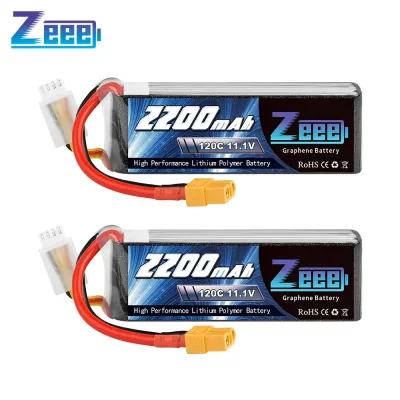 2pcs Zeee 3S 2200mAh Lipo Battery 11.1V 120C With XT60 Plug for FPV...