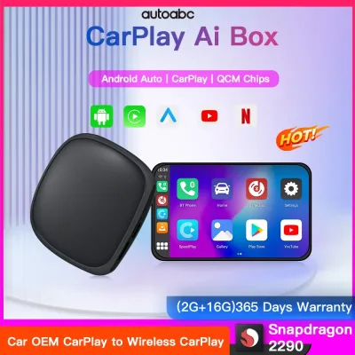 New Android Auto Wireless Adapter Smart Ai Box Plug and Play Blueto...