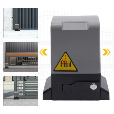 550W/750W Sliding Electric Gate Opener Set Automatic Motor Hardware Metal Fast Door Opener 1200/1800KG w/Remote Control 