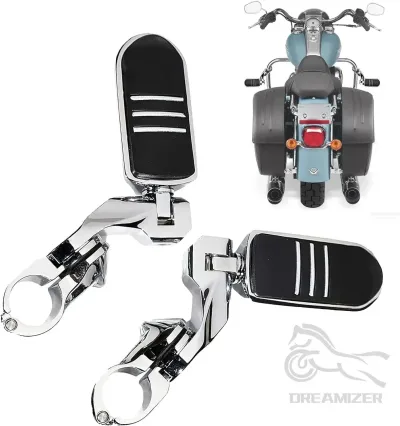 Universal Motorcycle Highway Engine Guard Foot Pegs 1.25-Inch 32mm Mount