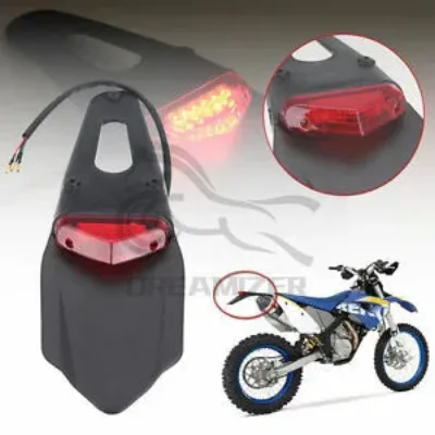 Motorcycle 12 LED Rear Fender Brake Tail Light for Off Road Enduro ...