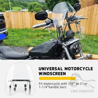 Universal Motorcycle Handlebar Wind Deflector Windshield Screen